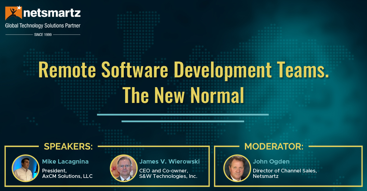 webinar on remote software development teams-the new normal